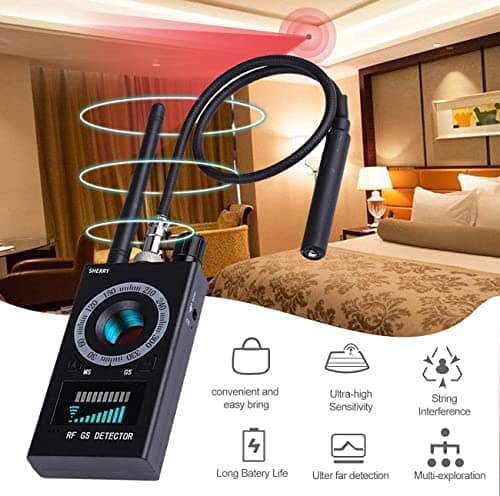 3 3 Bug Detector for Hidden Spy Camera,Anti Spy Detector,Wireless Bug Detector, Hidden Device Scanner for Bug GPS Tracker Privacy Scanner Finder
