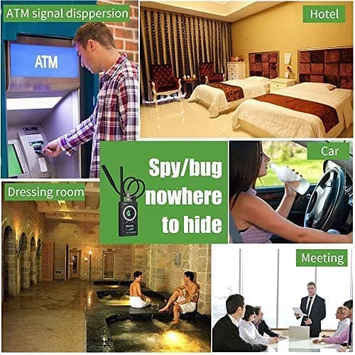 2 3 Bug Detector for Hidden Spy Camera,Anti Spy Detector,Wireless Bug Detector, Hidden Device Scanner for Bug GPS Tracker Privacy Scanner Finder