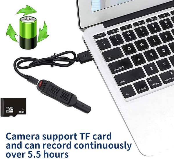 Clip 1080P HD Camera Lapel Camera for Classroom Learning Home Office Care Personal
