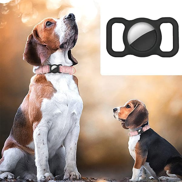 New Apple Airtags Case for Pet Collar, Pet Loop Holder Air Tag, Dog Cat Collar Loop Anti-Lost Locator, Bluetooth Locator Tracker for Pet Dog Cat Collar (2 PCS)