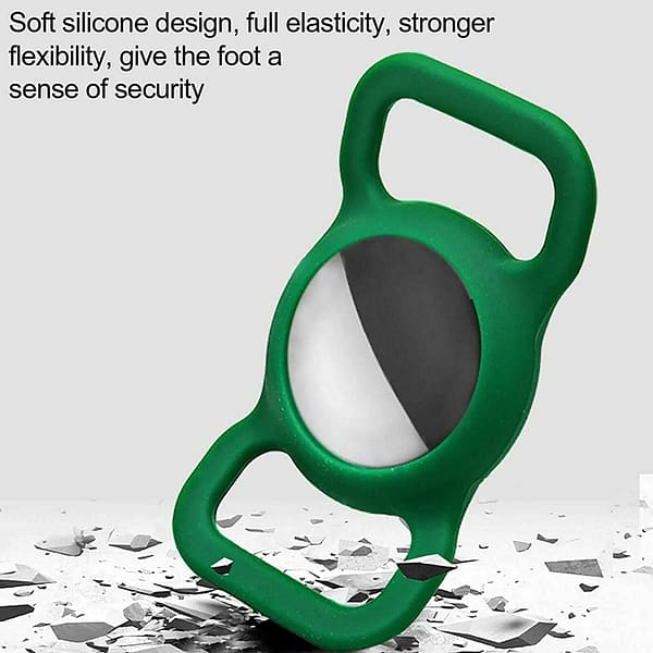 Silicone Pet Protective Case for Airtag Loop Apple GPS Finder Dog Cat Collar AU (Black)