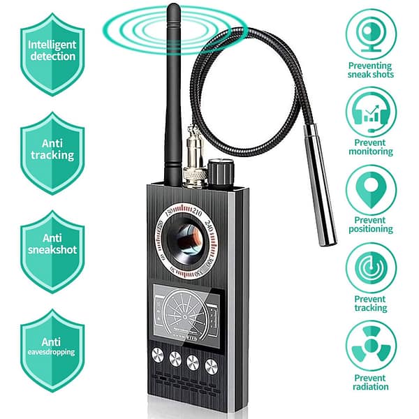 Camera Detector & RF Finder, Bug Detector, Wireless Camera Detector for GPS Tracking GSM Listening Device Finder（specialized Upgraded Version）