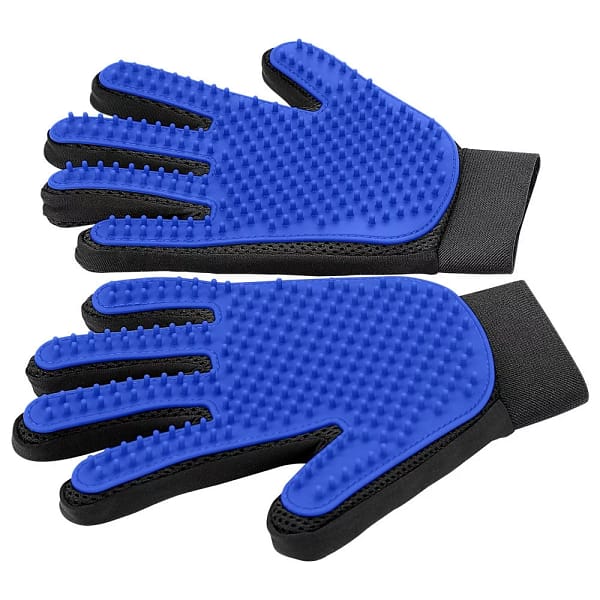 【Upgrade】Pet Grooming Gloves - Sherry Cat Brushes Gloves for Gentle Shedding - Deshedding Efficient Pets Hair Remover Mittens - Dog Washing Gloves for Long and Short Hair Dogs & Cats & Horses -1 Pair