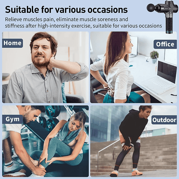 Massage Gun, Massage Gun Deep Tissue,Upgrade Percussion Muscle Massage Gun for Athletes, Handheld Deep Tissue Massager, Handheld Massager for Neck Back Pain Relief