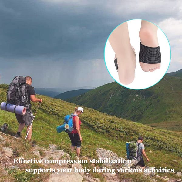 Copper Arch Support Sleeves (2PCS),Plantar Fasciitis Braces for Foot Care,Foot Compression Sleeve for Heel Spurs,Flat & Fallen Arches and High Arch Pain Relief,Arch Support Bands for Women & Men（nude）