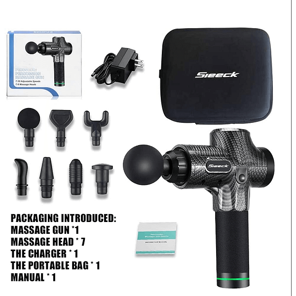 Massage Gun, Massage Gun Deep Tissue,Upgrade Percussion Muscle Massage Gun for Athletes, Handheld Deep Tissue Massager, Handheld Massager for Neck Back Pain Relief