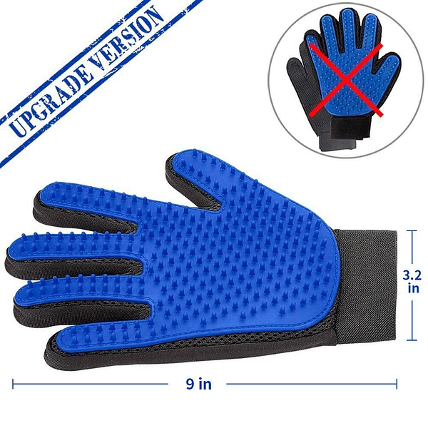 【Upgrade】Pet Grooming Gloves - Sherry Cat Brushes Gloves for Gentle Shedding - Deshedding Efficient Pets Hair Remover Mittens - Dog Washing Gloves for Long and Short Hair Dogs & Cats & Horses -1 Pair