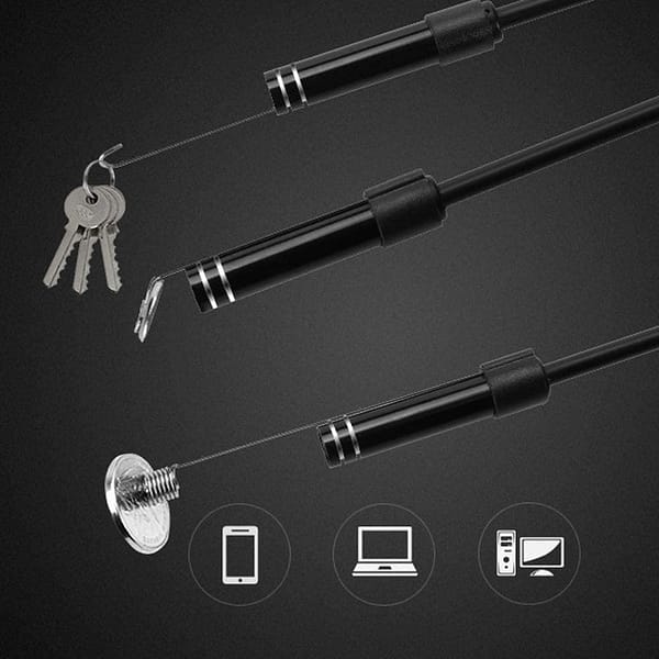 New Wireless Wifi Endoscope, Waterproof Flexible Borescope Inspection Camera 2.0 Megapixels for Android and Ios Smartphone, iPhone, Samsung, iPad